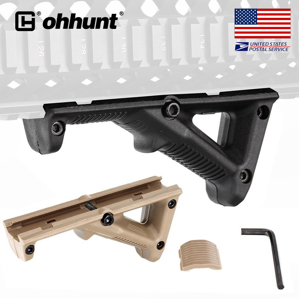 Ohhunt Tactical Angled Fore Grip 4.75" Front Hand Guard Front Grip