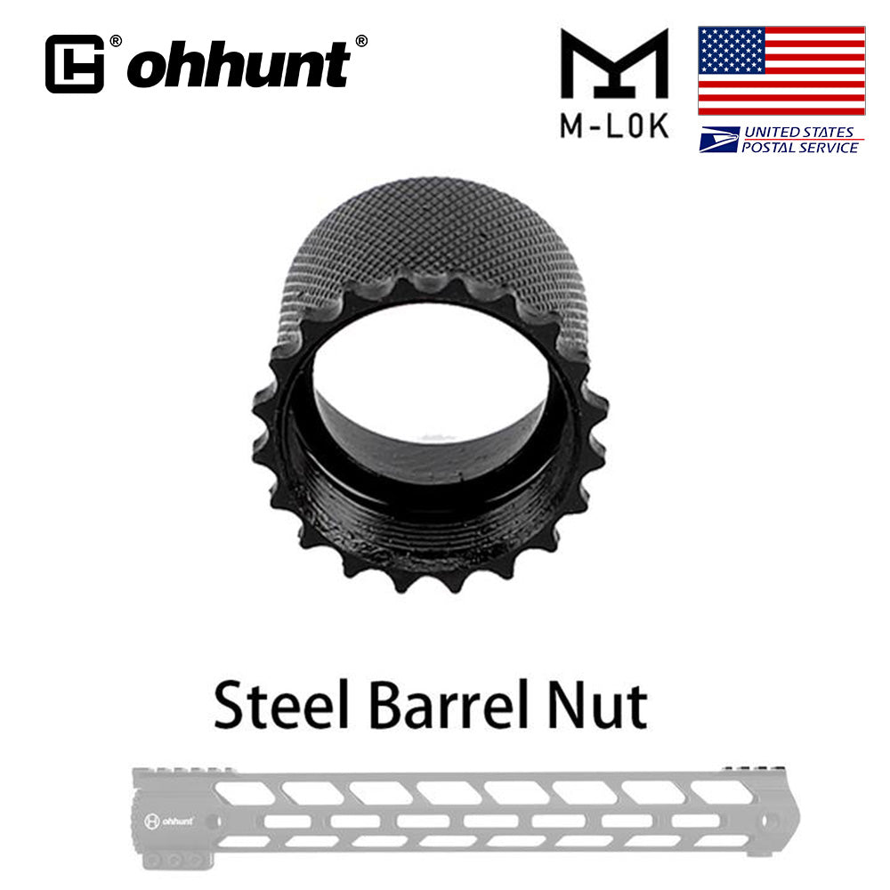 ohhunt® AR-15 Steel Barrel Nut for Free Float Handguard