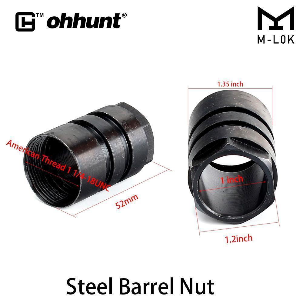ohhunt® AR-15 17" Free Float M-Lok Rail Handguard With Steel Barrel Nut Low Profile