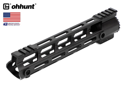 ohhunt® AR-15 Mid Length Ultra Slim Lightweight Free Float Handguard 10 inch M-LOK  With Barrel Nut