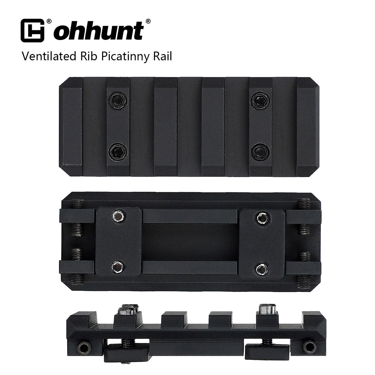 Rib Rails ohhunt® Universal Shotgun Accessories Picatinny Ventilated Rib Mount A