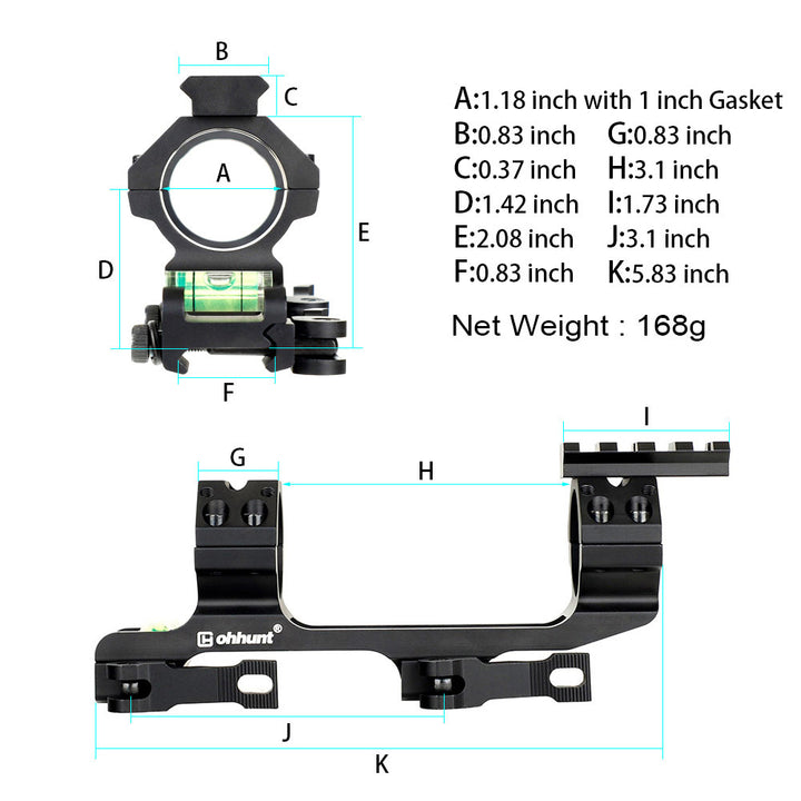 Cantilever Mount for Scope ohhunt