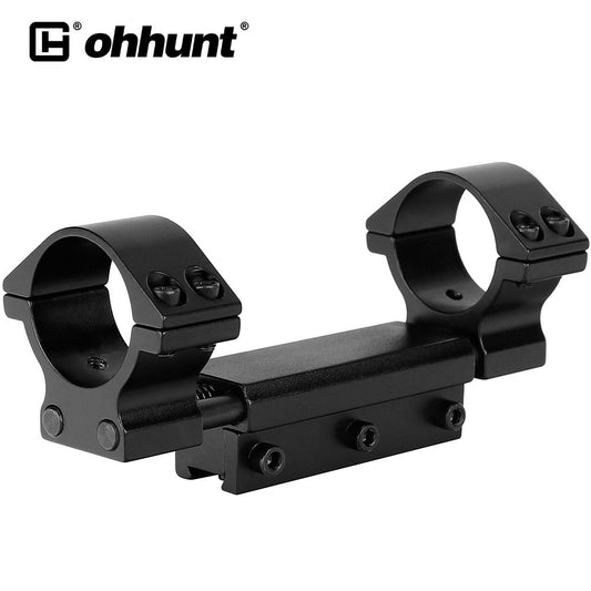 ohhunt® 11mm 3/8" Dovetail Zero Recoil Scope Mount 1 inch 30mm Dia with Stop Pin High Profile