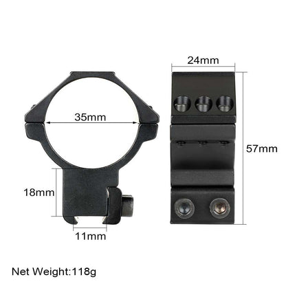 ohhunt® 35mm Dovetail Scope Rings High Profile 2PCs