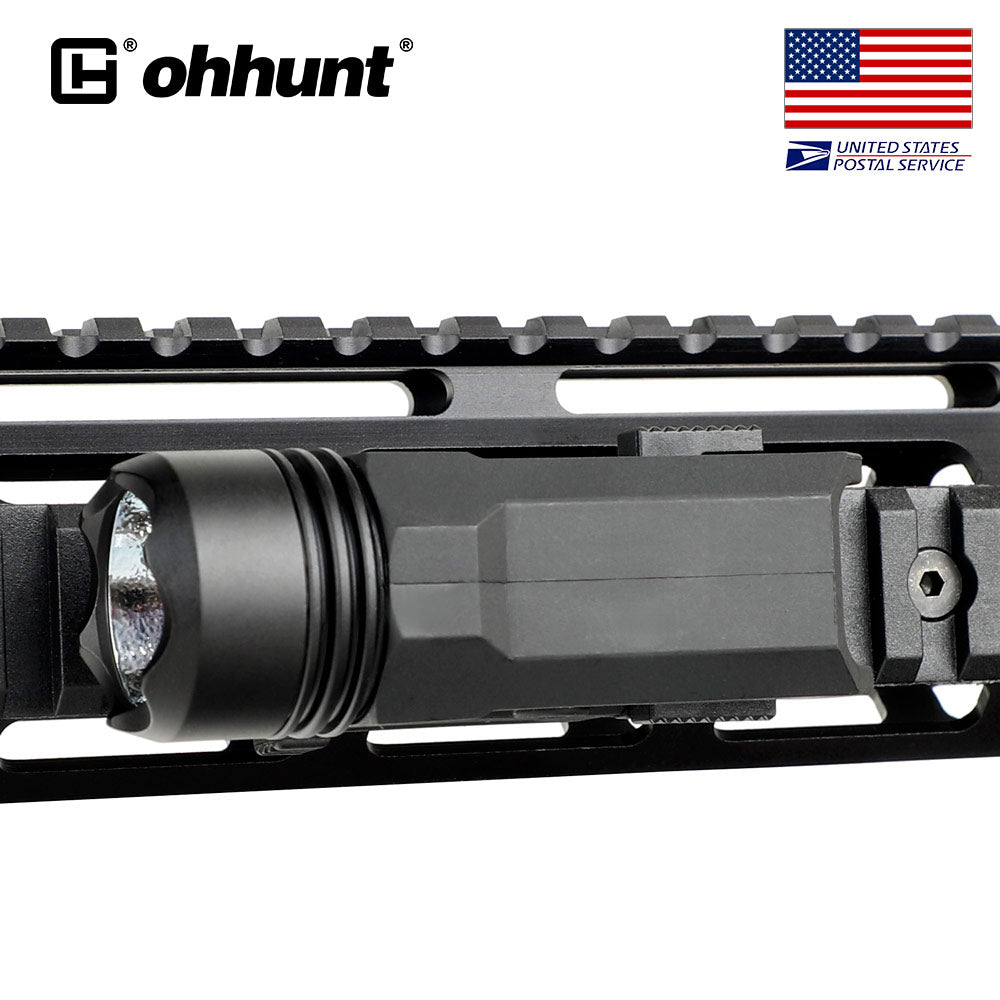 ohhunt Tactical 150 Lumen LED Flashlight with Picatinny Mount White Light Quick Release
