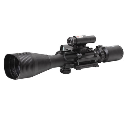 Ohhunt Tactical 4-12X50 Rifle Scope Red Dot Combo Holographic 4 Reticle Sight Combo Riflescope 