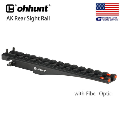 Ohhunt AK 47/74 Rear Sight Rail Mount for Red Dot Sight Low Profile