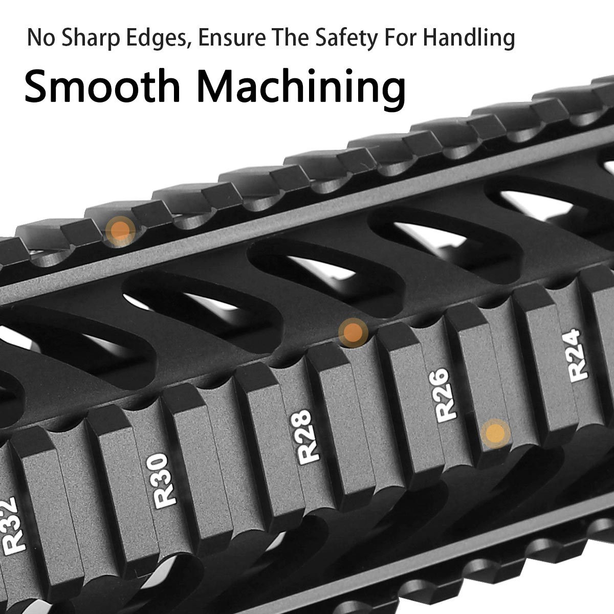 AR15 Pistol Length 4" Free Float Quad Rail Handguard with Front End