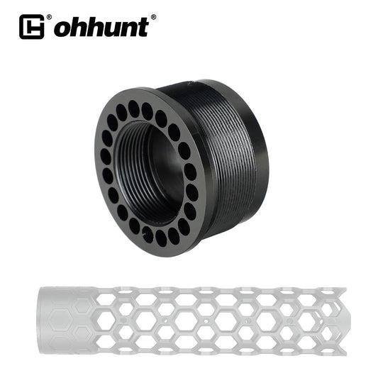 ohhunt® AR15 Barrel Nut for Round Tube Lightweight Free Float Handguard