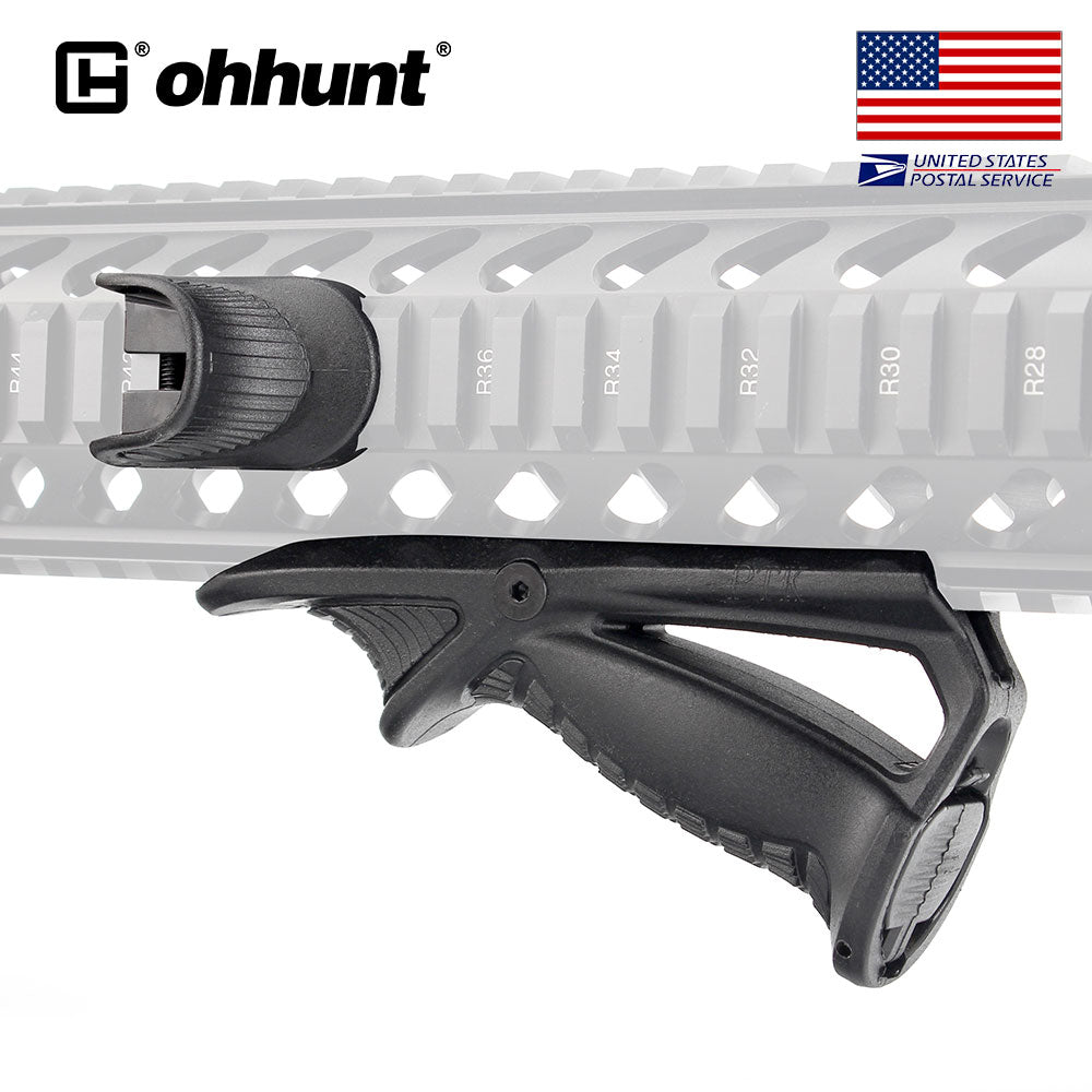 For Grip AR-15 Picatinny Angled Foregrip with Thumb Rest Combo Polymer – ohhunt