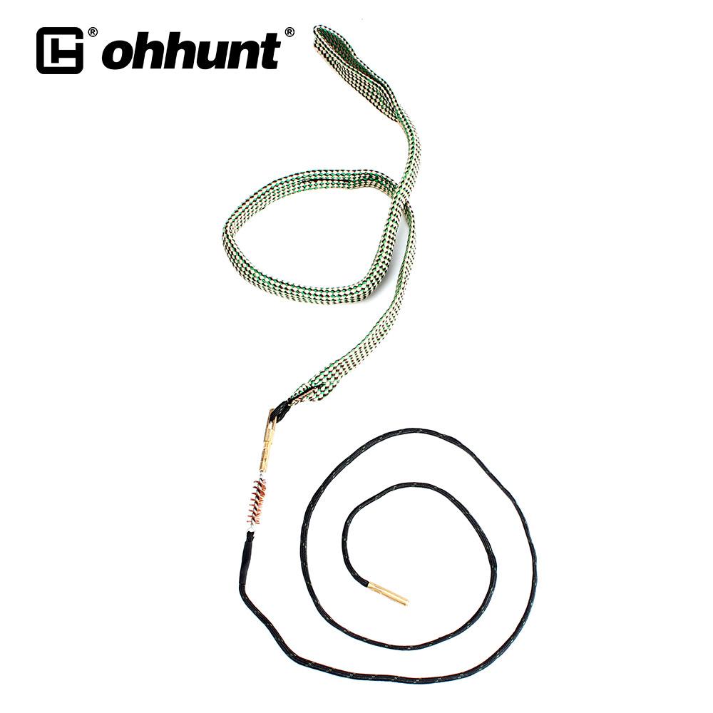 ohhunt .308 30-30 30-06 300 .303 7.62mm  Barrel Cleaner Kit Cord Rope Brass Bore Cleaner Gun Bore Brush