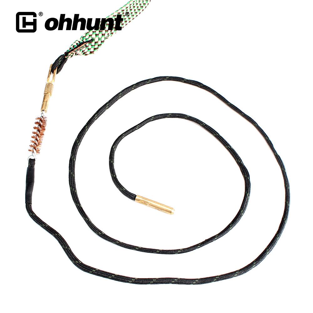 ohhunt .308 30-30 30-06 300 .303 7.62mm  Barrel Cleaner Kit Cord Rope Brass Bore Cleaner Gun Bore Brush