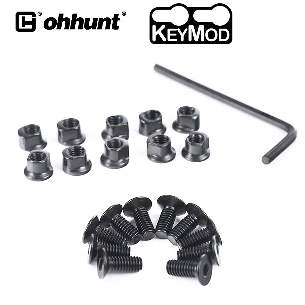 Steel KeyMod Replacement Screws and Nuts for KeyMod Rail Sections 10 S ...