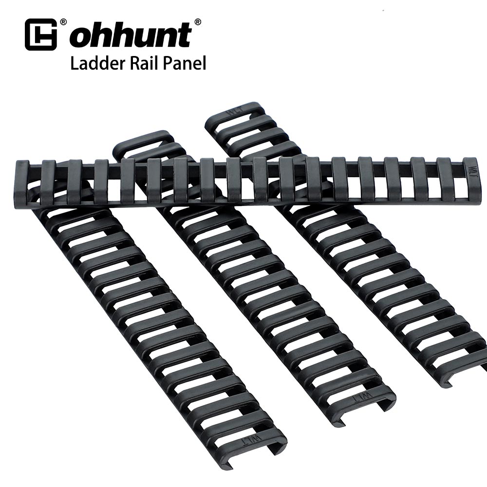 Rubber Picatinny Rail Covers Ladder Rail Panel Protectors 4PCs /set ohhunt