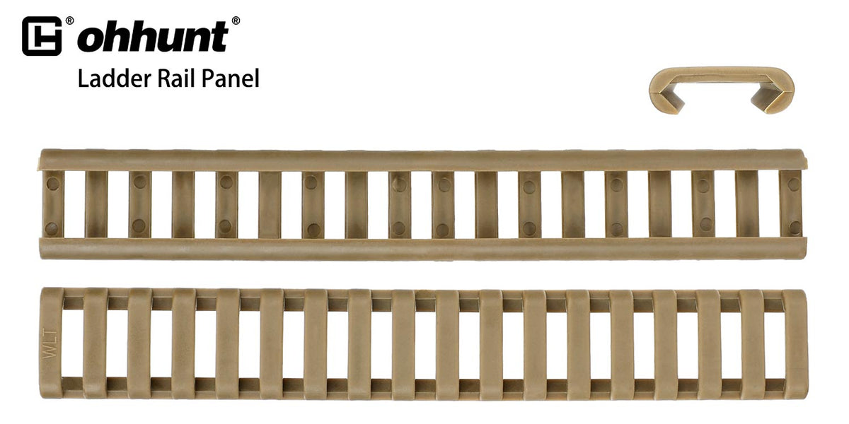 Lot 4 Rails Caoutchouc Résistant Chaleur 20 Mm – Protection & Grip Pour Rails Picatinny/Weaver – Noir 174 Mm