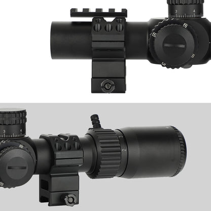 ohhunt 1 inch 30mm Scope Rings with Detachable Top Picatinny Rail Base High Profile