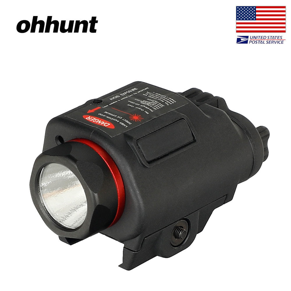 ohhunt LED Flashlight & Red Laser Sight Integrated Combo