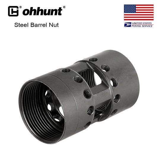 ohhunt® AR15 Steel Replacement Barrel Nut for Free Float Keymod M-LOK Handguard