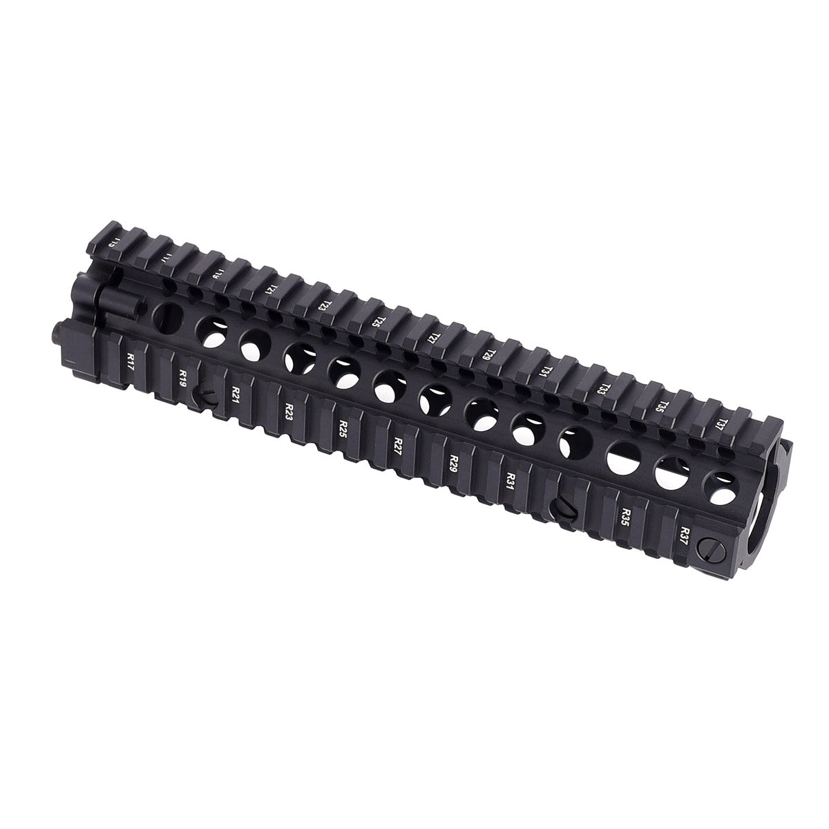 ohhunt® 9.6" Mid-Length MK18 Quad Rail Handguard Free Floating Barrel Two-pieces Drop-in Design for AR-15