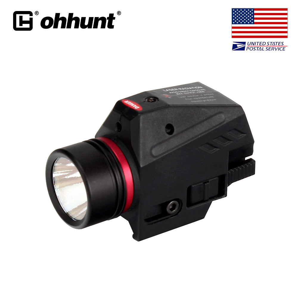 ohhunt Tactical 150 Lumen Red LED Flashlight Integrated Combo For AR AK Picatinny Rail system