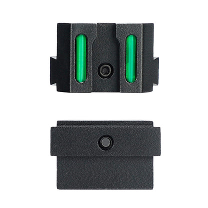ohhunt® Green Red Fiber Optic Sight Front & Rear Sights for Glock Pistols 17L, 19, 22, 23, 24, 26, 27, 33, 34, 35, 38 and 39