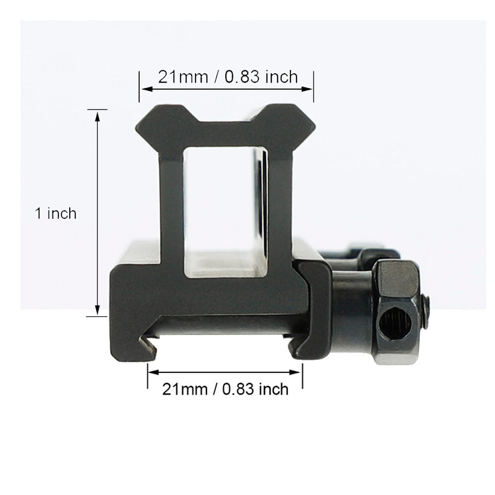 ohhunt Cantilever Picatinny Scope Riser Mount for AR - High Profile 5.