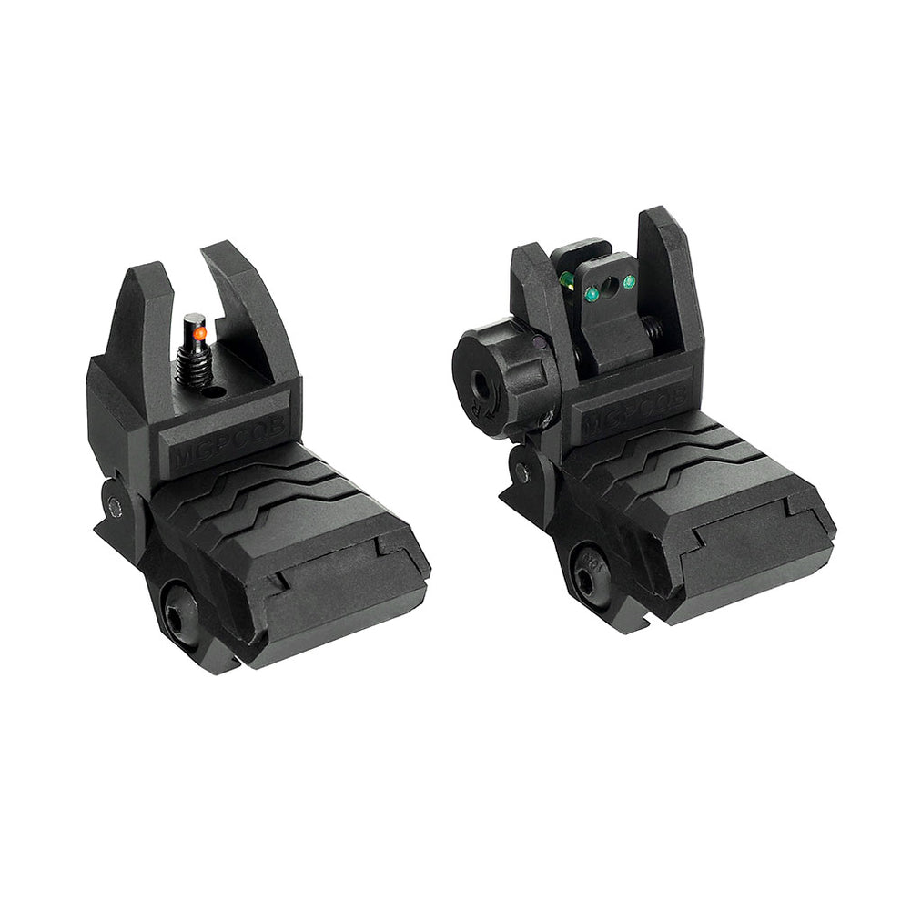ohhunt Polymer Fiber Optics Flip up Front Rear Sight Set fit Picatinny ...