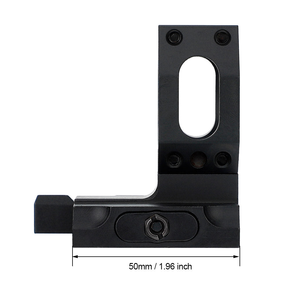 ohhunt 25/ 30mm QD L-shaped Scope Mount for Picatinny and Weaver Rails Quick Detach Auto Lock System