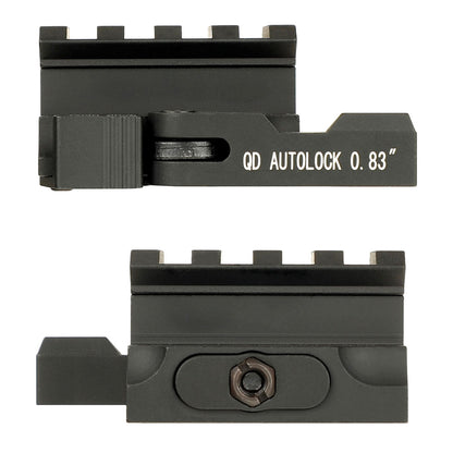 ohhunt QD Autolock Picatinny Riser Mount Adaptor .83" High Profile Red Dot Riser