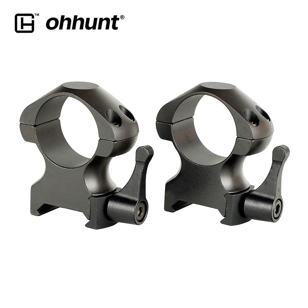 ohhunt® Steel Quick Release 1 inch Picatinny Scope Rings Mount High Pr
