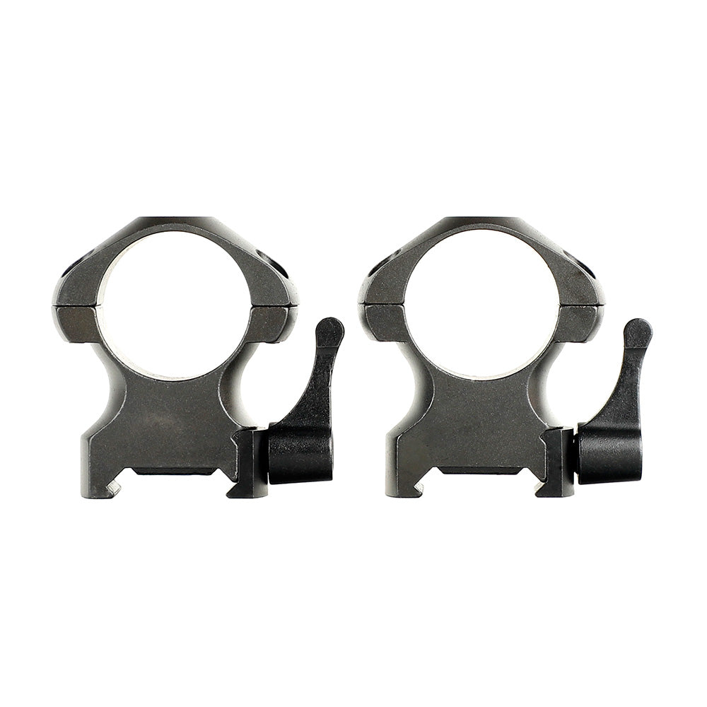 Steel Quick Release 1 inch Picatinny Scope Rings Mount High Profile ...