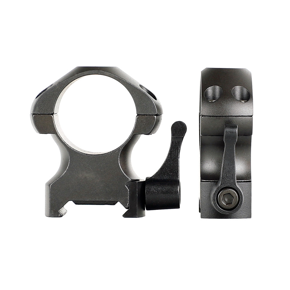 Steel Quick Release 1 inch Picatinny Scope Rings Mount High Profile ...