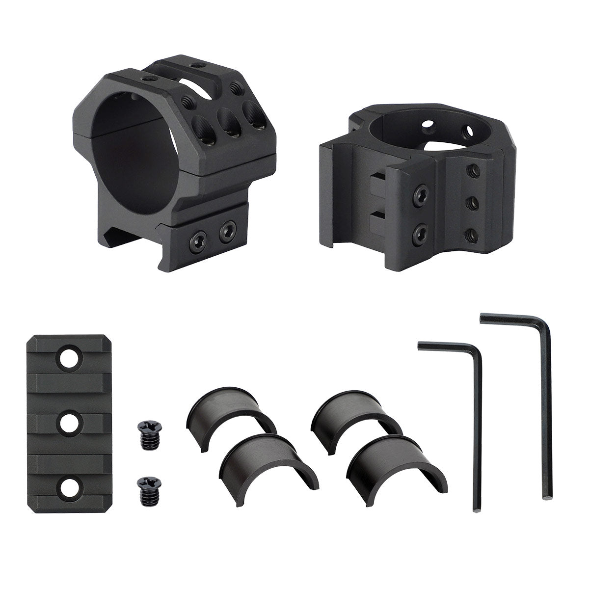 CCOP USA 1 Inch Weaver Picatinny Rail Steel Scope Rings Low Profile SR-1003WL