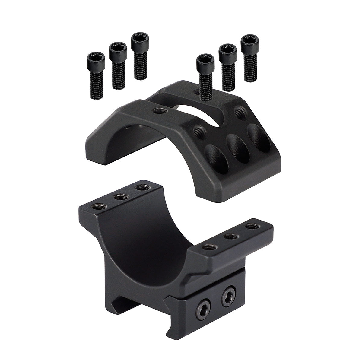 Ohhunt® 1 inch 30mm Scope Rings with Detachable Top Picatinny Rail Low ...