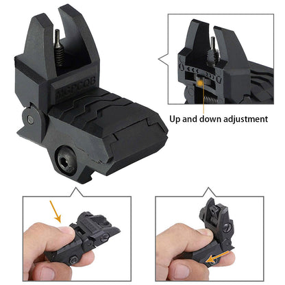 ohhunt® Armor Style Polymer Flip up Front Rear Sight Back-Up Sight Kit