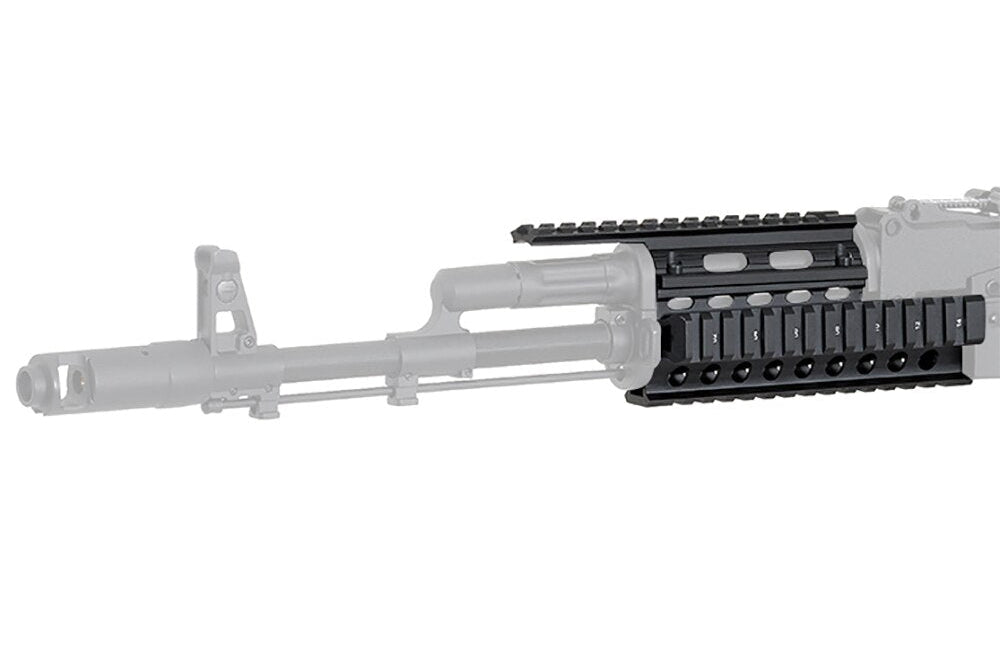 Ak Railing ohhunt® Universal AK Quad Rail Handguard for AK-47/AK-74 with Rubber R