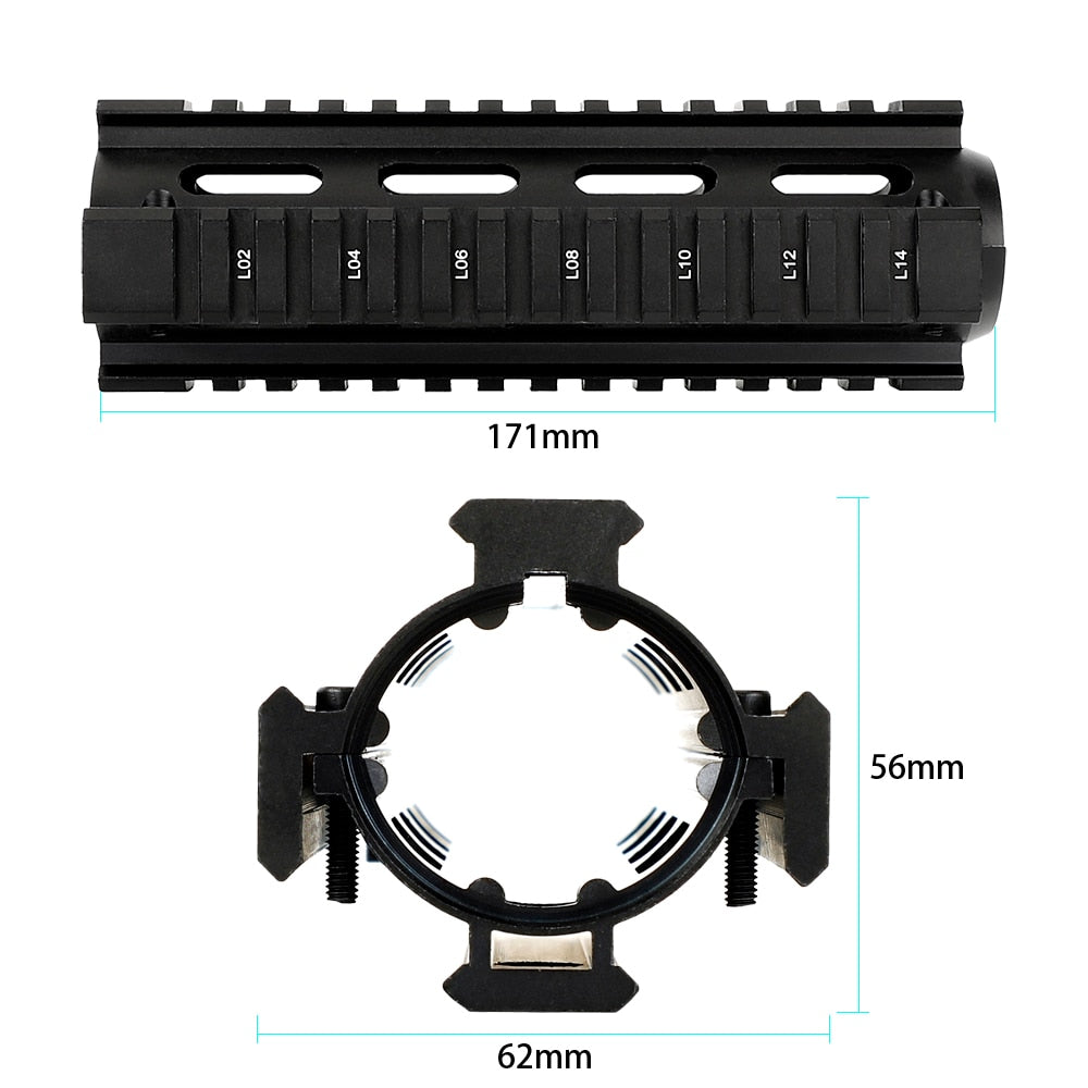 Carbine Length Drop In Quad Rail Handguard