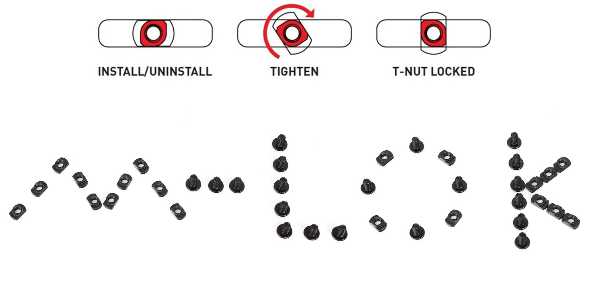  M-LOK T-Nut Replacement Set