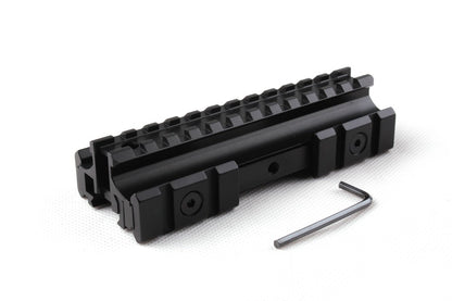 ohhunt Tactical Full Size Tri-Mount Style Mounts Conversion With Adjustable Side Tabs AR15 Flat Top Matte