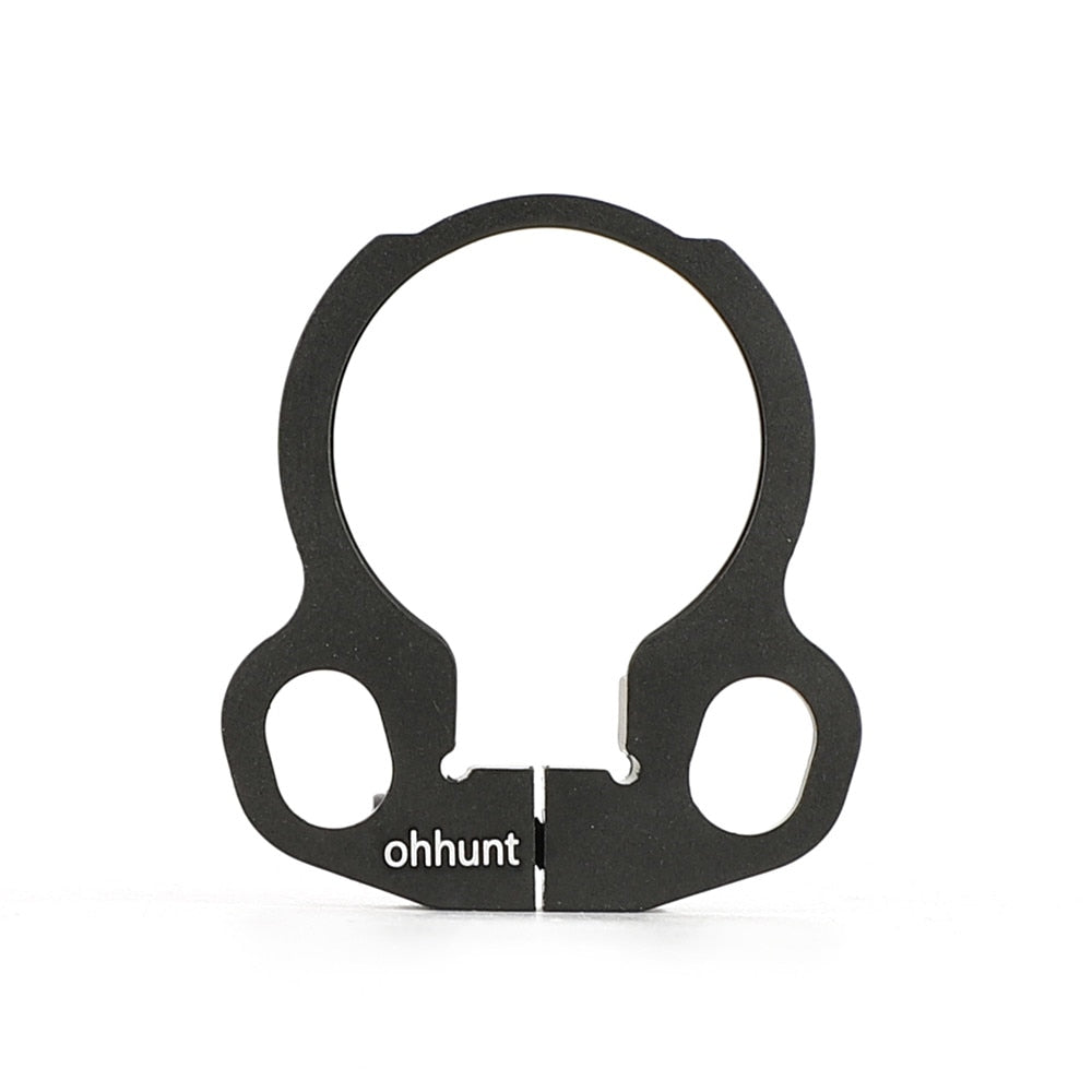 Ohhunt® AR-15 Loop End Plate Sling Adaptador giratório deslizante sobre acessório de estilingue de ponto único