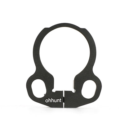Ohhunt® AR-15 Loop End Plate Sling Adaptador giratório deslizante sobre acessório de estilingue de ponto único