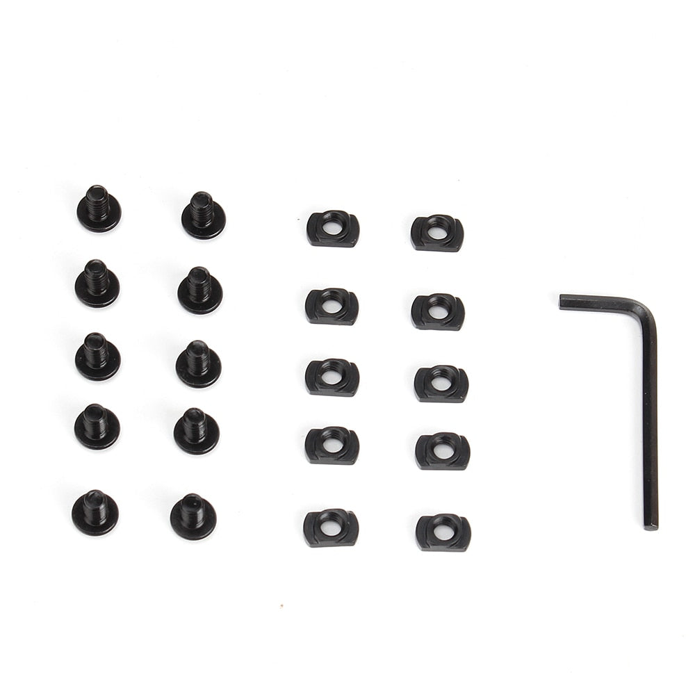 M-LOK Screw T-Nut Replacement Set mlok Hardware for Rail Sections 10-Pack