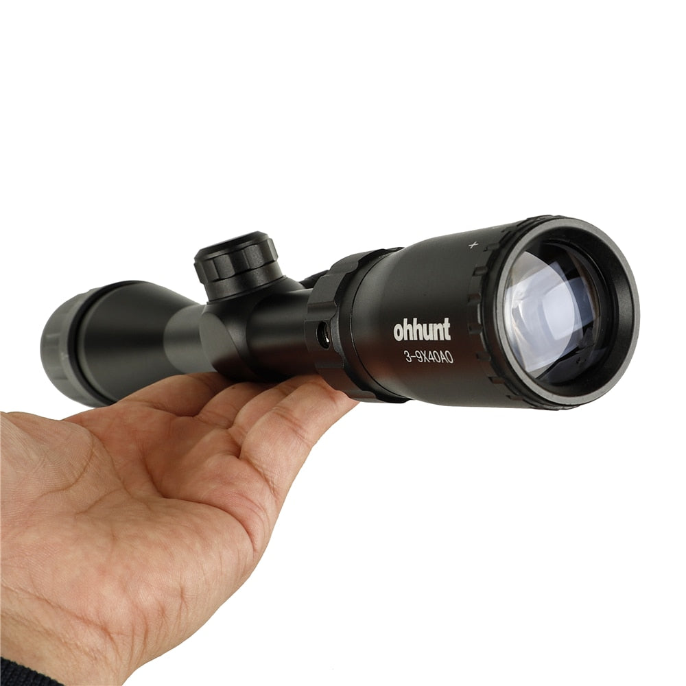 ohhunt 3-9X40 AO ハンティングライフルスコープ ミルドットレチクル