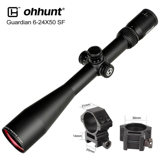 ohhunt® 6-24X50 SF 長距離狩猟用ライフルスコープ