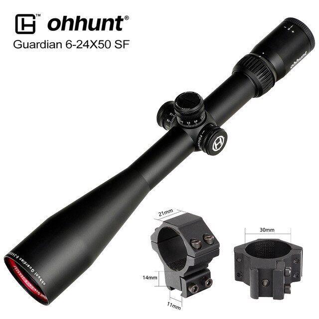 ohhunt® 6-24X50 SF 長距離狩猟用ライフルスコープ