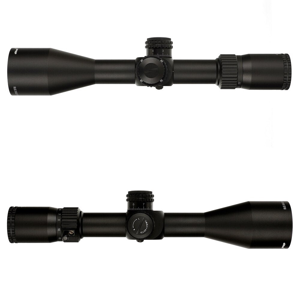 ohhunt® LR 4.5-27x50 SFIR Long Range Rifle Scope Mil Dot Glass Etched Reticle Red Illumination Side Parallax Turrets Lock Reset