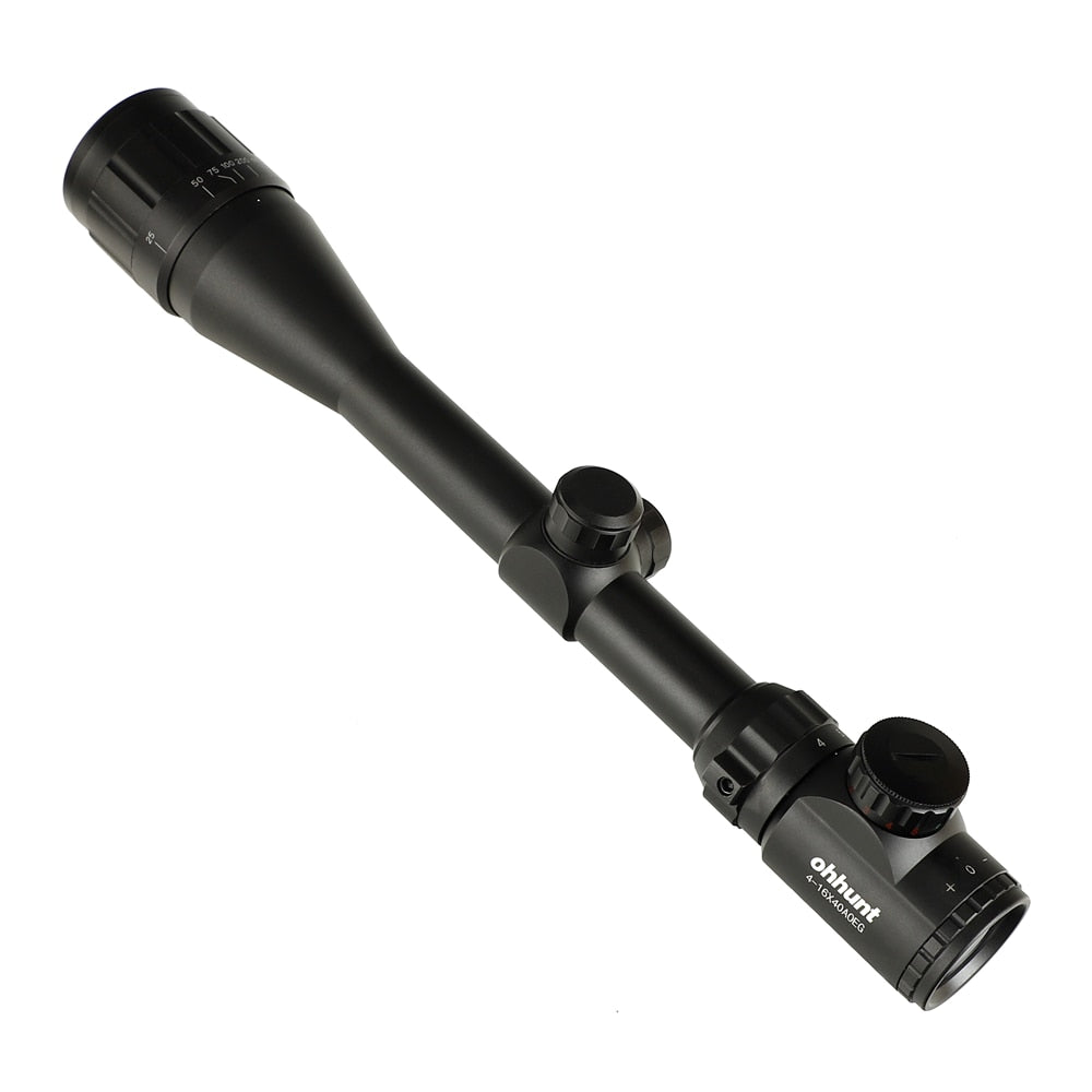 ohhunt 4-16X40 AOEG Hunting Rifle Scope 1 inch Tube Mil Dot Reticle Re