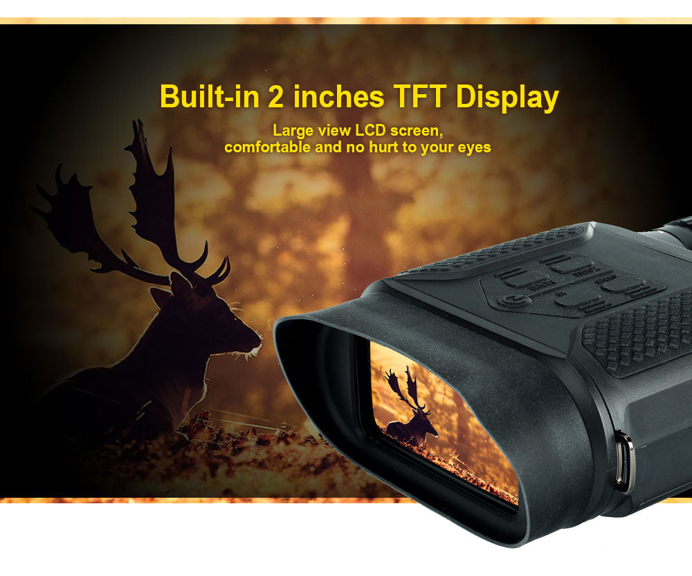 ohhunt 7X31 Digital Night Visions Binoculars Hunting Nightvision Built-in Illuminator Photo Video Recorder 2 Inch TFT Display