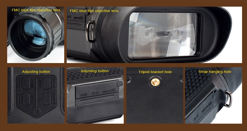 ohhunt 7X31 Digital Night Visions Binoculars Hunting Nightvision Built-in Illuminator Photo Video Recorder 2 Inch TFT Display