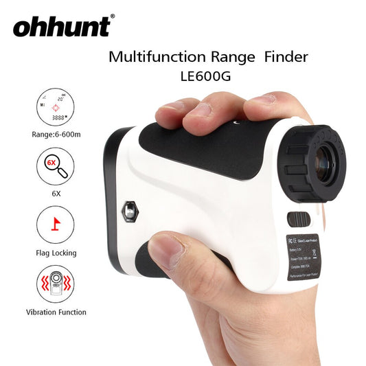 ohhunt 6X Rangefinders 600M Monocular Multifunction LRF Range Finder Distance Meter Echo Sounder